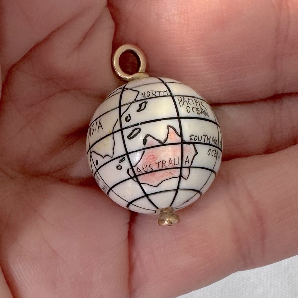 Vintage Globe Charm